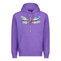 Purple dragonfly Premium Hoodie - MaliasSmallBusiness