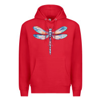 Red dragonfly Premium Hoodie - MaliasSmallBusiness
