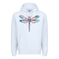 White dragonfly Premium Hoodie - MaliasSmallBusiness