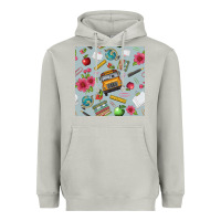 Moon Dust school bus back to school seamless pattern Heavyweight Hoodie - BundleAndBundleShop