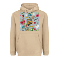 Mushroom school bus back to school seamless pattern Heavyweight Hoodie - BundleAndBundleShop