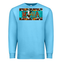 Ocean Blue mama holstein cow license plate Premium Sweatshirt - Artiststas