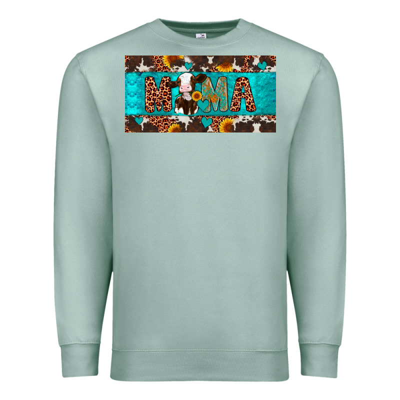 Mama Holstein Cow License Plate Premium Sweatshirt by Artiststas | Teevron