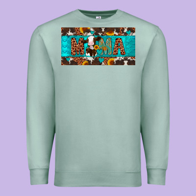 Mama Holstein Cow License Plate Premium Sweatshirt Designed By Artiststas