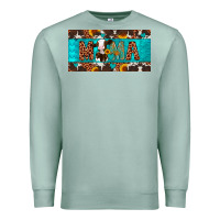 Seafoam mama holstein cow license plate Premium Sweatshirt - Artiststas
