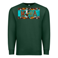 Sports Green mama holstein cow license plate Premium Sweatshirt - Artiststas