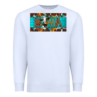 White mama holstein cow license plate Premium Sweatshirt - Artiststas