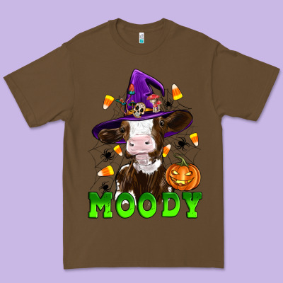 Moody Cow Premium Tee Designed By Artiststas
