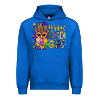Cobalt Happy Mardi Gras With Gnome Urban Hoodie - BundleAndBundleShop