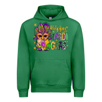 Emerald Happy Mardi Gras With Gnome Urban Hoodie - BundleAndBundleShop