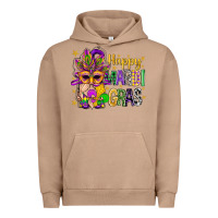 Pigment Burro Happy Mardi Gras With Gnome Urban Hoodie - BundleAndBundleShop