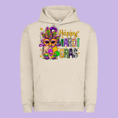 Happy Mardi Gras With Gnome Urban Hoodie Designed By Bundleandbundleshop