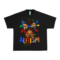 Black autism mom afro messy bun Urban Heavy Tee - texasbilliewilder