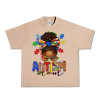 Burro autism mom afro messy bun Urban Heavy Tee - texasbilliewilder