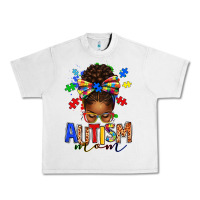 Lunar Rock autism mom afro messy bun Urban Heavy Tee - texasbilliewilder