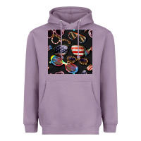Lavender 4th of july glasses  seamless pattern Heavyweight Hoodie - BundleAndBundleShop