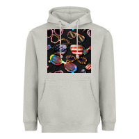 Moon Dust 4th of july glasses  seamless pattern Heavyweight Hoodie - BundleAndBundleShop