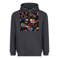 Smoke 4th of july glasses  seamless pattern Heavyweight Hoodie - BundleAndBundleShop