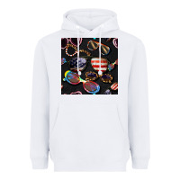 White 4th of july glasses  seamless pattern Heavyweight Hoodie - BundleAndBundleShop