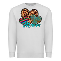 Dove Grey hearts mama Premium Sweatshirt - Artiststas