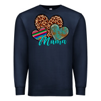Navy hearts mama Premium Sweatshirt - Artiststas