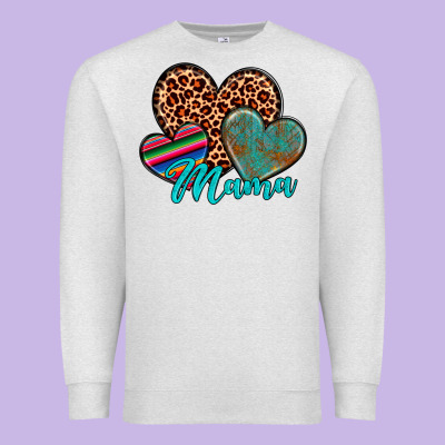 Hearts Mama Premium Sweatshirt Designed By Artiststas