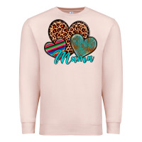 Pale Pink hearts mama Premium Sweatshirt - Artiststas