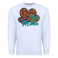 White hearts mama Premium Sweatshirt - Artiststas