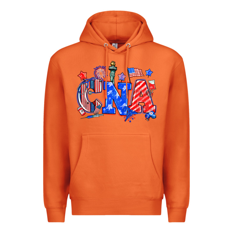 4th Of July Cna Premium Hoodie by NancyCooperArtShop | Teevron