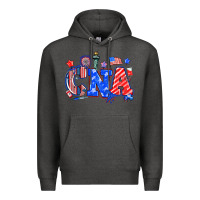 Charcoal Heather 4th of july cna Premium Hoodie - NancyCooperArtShop