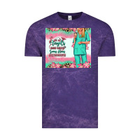 Cloud Purple not all angels have wings blonde nurse Vintage Tee - RanaPortraitStore