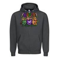 Smoke happy halloween jar Zipper Hoodie - RacoonDesign