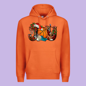 Joy With Basketball And Santa's Hat Premium Hoodie Designed By Adodesignshop