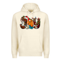 Sandshell joy with basketball and santa's hat Premium Hoodie - AdoDesignShop