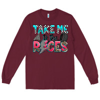 Burgundy take me to the races Long Sleeve Tee - Zillion Design Studio