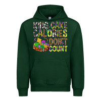 Forest Green King Cake Calories Don't Count Mardi Gras Urban Hoodie - BundleAndBundleShop