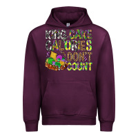 Mauve Wine King Cake Calories Don't Count Mardi Gras Urban Hoodie - BundleAndBundleShop