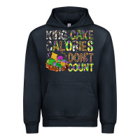 Navy King Cake Calories Don't Count Mardi Gras Urban Hoodie - BundleAndBundleShop