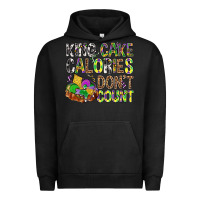 Pigment Black King Cake Calories Don't Count Mardi Gras Urban Hoodie - BundleAndBundleShop