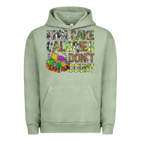 Pigment Oil Green King Cake Calories Don't Count Mardi Gras Urban Hoodie - BundleAndBundleShop
