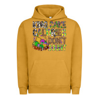 Pigment Peanut Butter King Cake Calories Don't Count Mardi Gras Urban Hoodie - BundleAndBundleShop