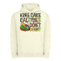 Pigment Pistachio King Cake Calories Don't Count Mardi Gras Urban Hoodie - BundleAndBundleShop
