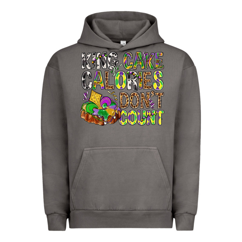 King Cake Calories Don't Count Mardi Gras Urban Hoodie by BundleAndBundleShop | Teevron