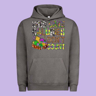 King Cake Calories Don't Count Mardi Gras Urban Hoodie Designed By Bundleandbundleshop