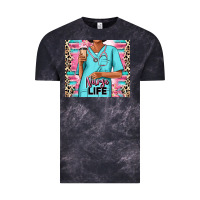 Cloud Black nurse life afro woman Vintage Tee - RanaPortraitStore