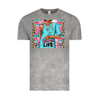 Cloud Rock nurse life afro woman Vintage Tee - RanaPortraitStore