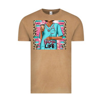 Vintage Camel nurse life afro woman Vintage Tee - RanaPortraitStore