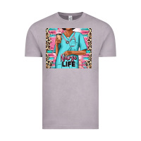 Vintage Zinc nurse life afro woman Vintage Tee - RanaPortraitStore