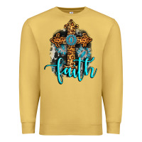 Antique Gold faith western turquoise Premium Sweatshirt - AdoDesignShop