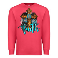Cardinal faith western turquoise Premium Sweatshirt - AdoDesignShop